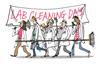 An illustration for lab cleaning day